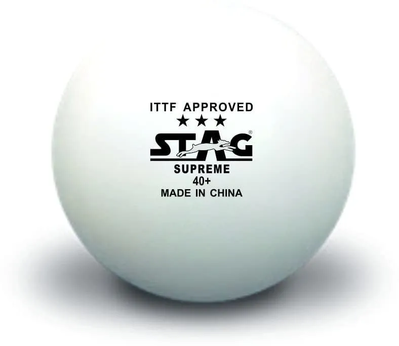 Stag 3 Star Supreme Plastic Table Tennis Ball