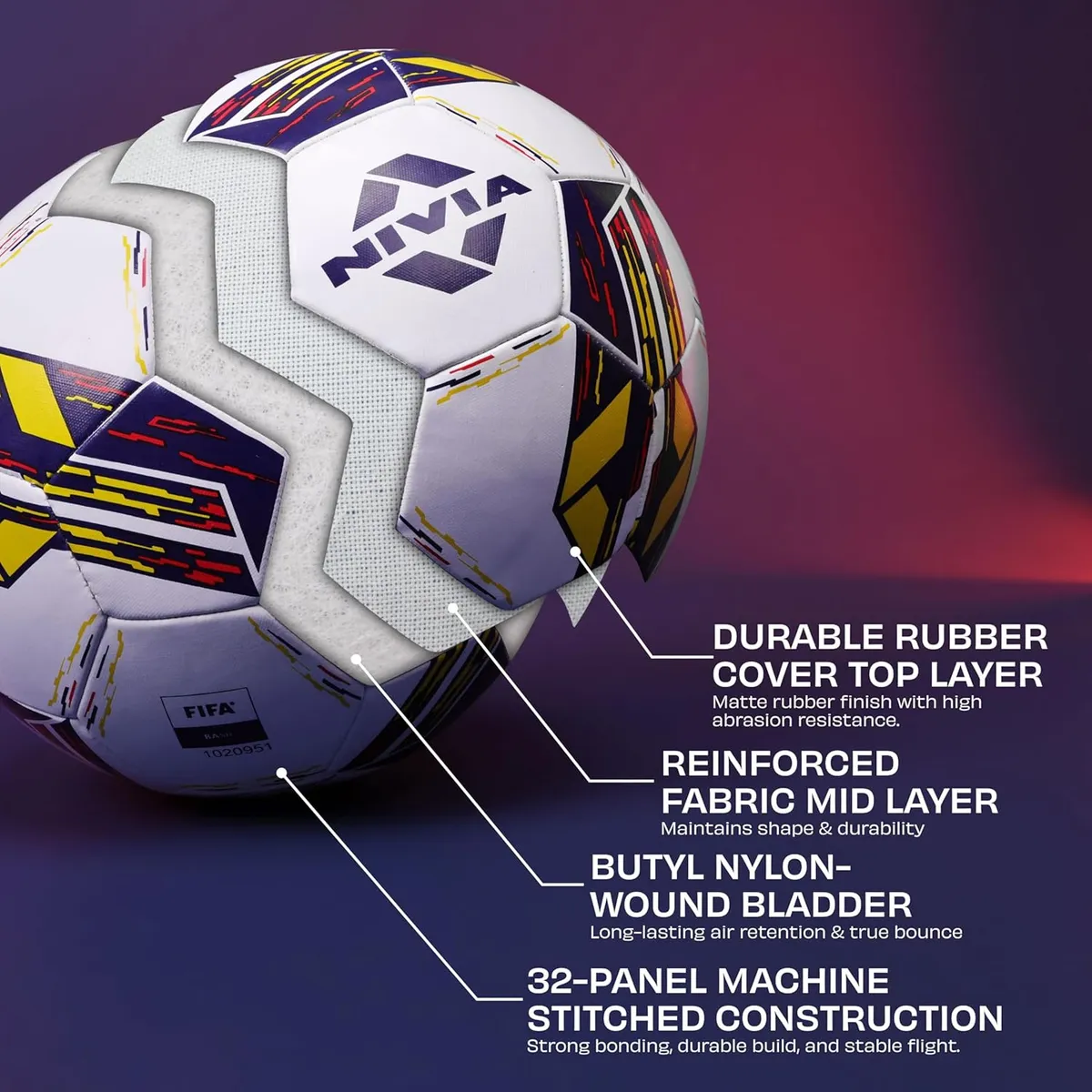 Nivia FB-280 Trainer Synthetic Football