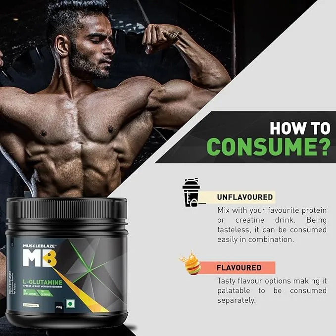 MuscleBlaze Micronized L-Glutamine