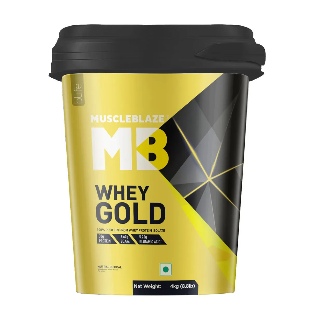 MuscleBlaze Whey Gold 100% Whey Protein Isolate