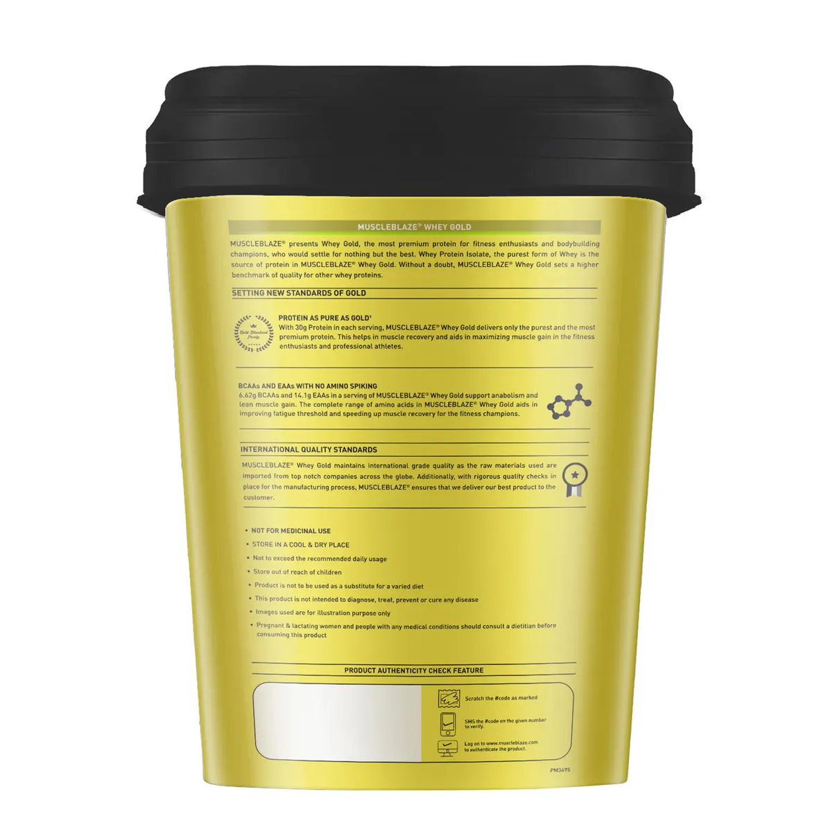 MuscleBlaze Whey Gold 100% Whey Protein Isolate