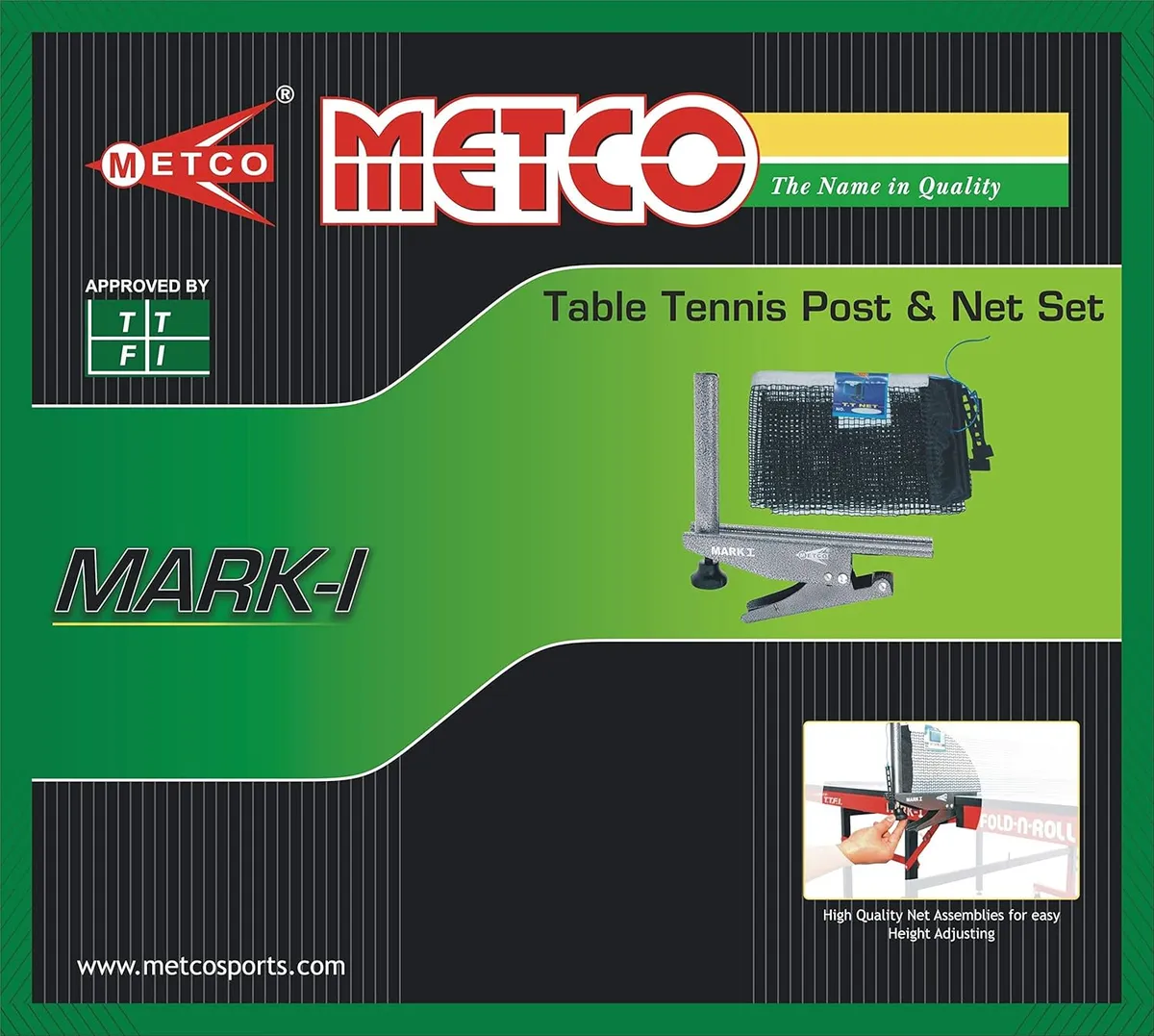 Metco Mark-I Clamp 9021 Table Tennis Net with Clamp