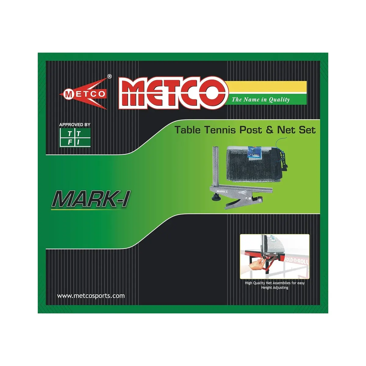 Metco Mark-I Clamp 9021 Table Tennis Net with Clamp