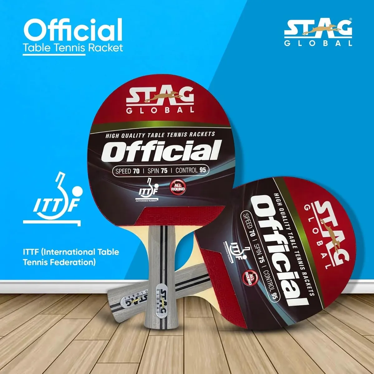 Stag Official Table Tennis Bat