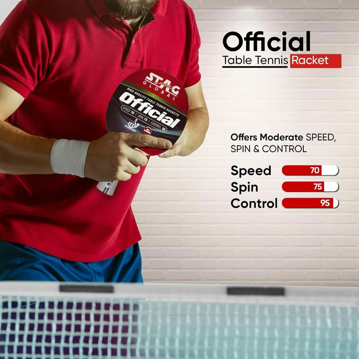 Stag Official Table Tennis Bat