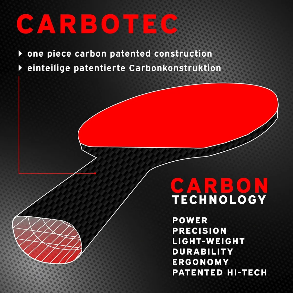 Donic Carbotec 3000 Table Tennis Bat