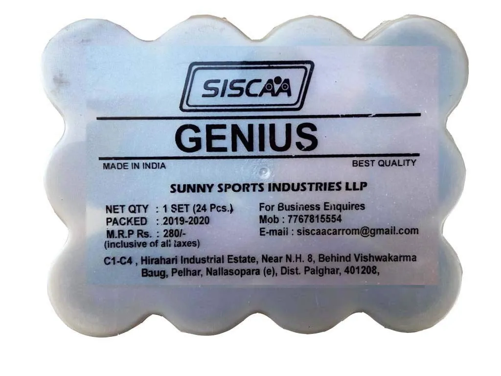 Siscaa Genius Carrom Coins Set