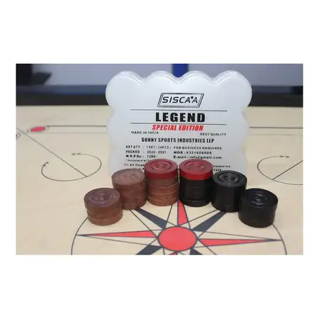 Siscaa Legend Special Edition Carrom Coins Set