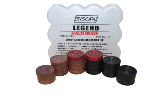 Siscaa Legend Special Edition Carrom Coins Set