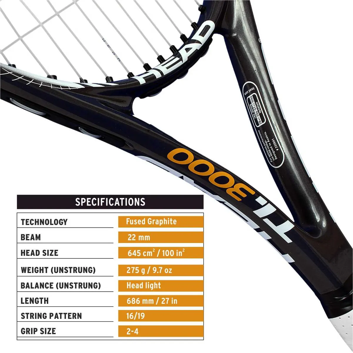 HEAD Titanium 3000 Tennis Racquet