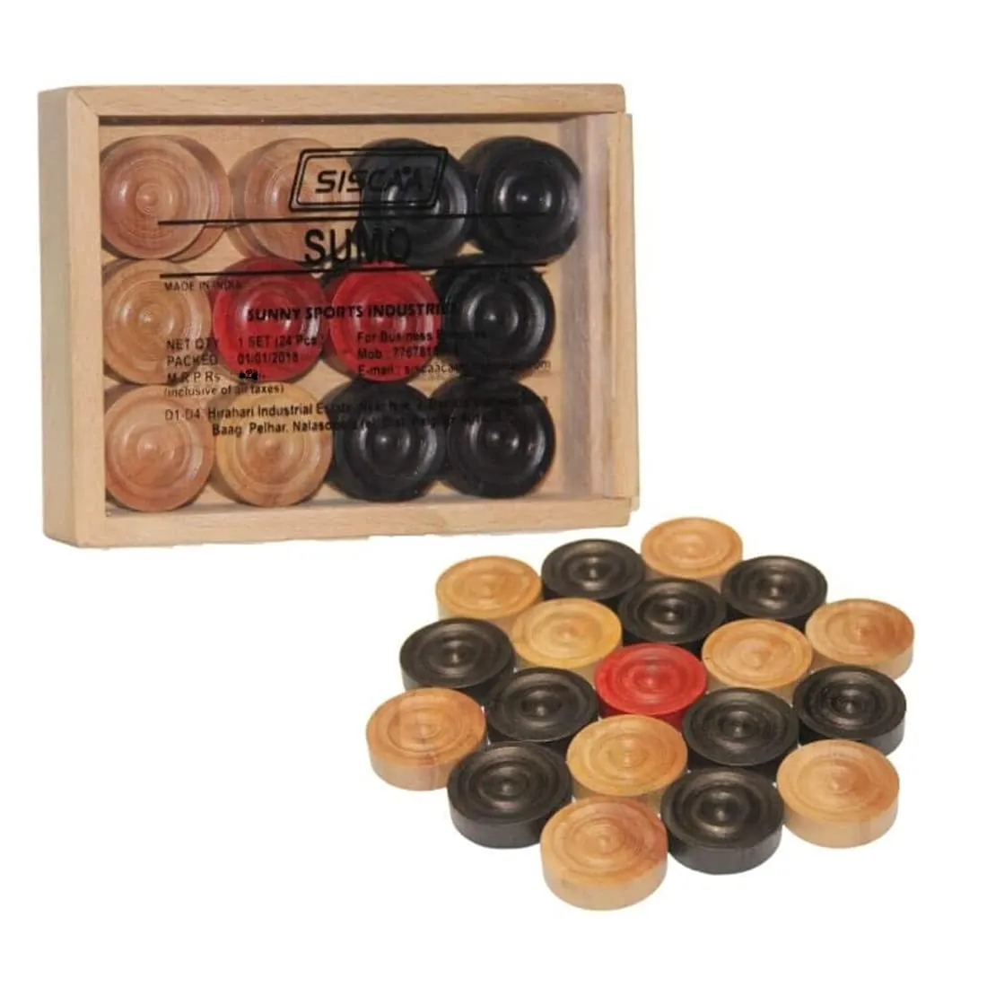 Siscaa Sumo Carrom Coins Set
