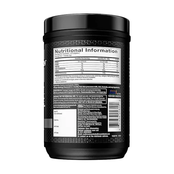 MuscleTech Essential 100% Creatine Monohydrate