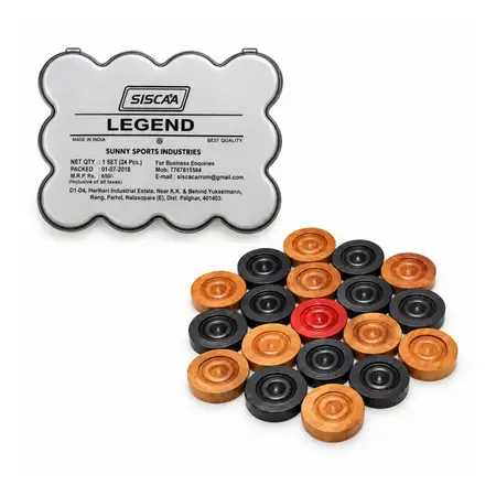 Siscaa Legend Carrom Coins Set