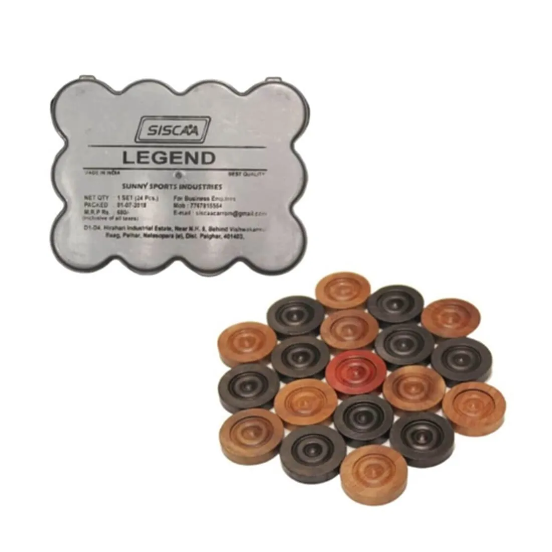 Siscaa Legend Carrom Coins Set