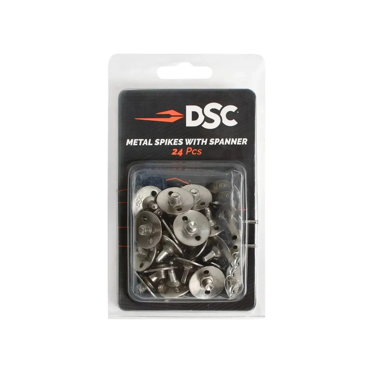 DSC Metal Cricket Spikes with Spanner (Pack of 24)
