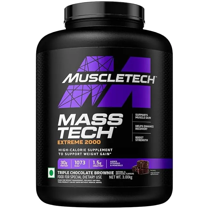 MuscleTech Mass Tech Extreme 2000 High Calorie Mass Gainer