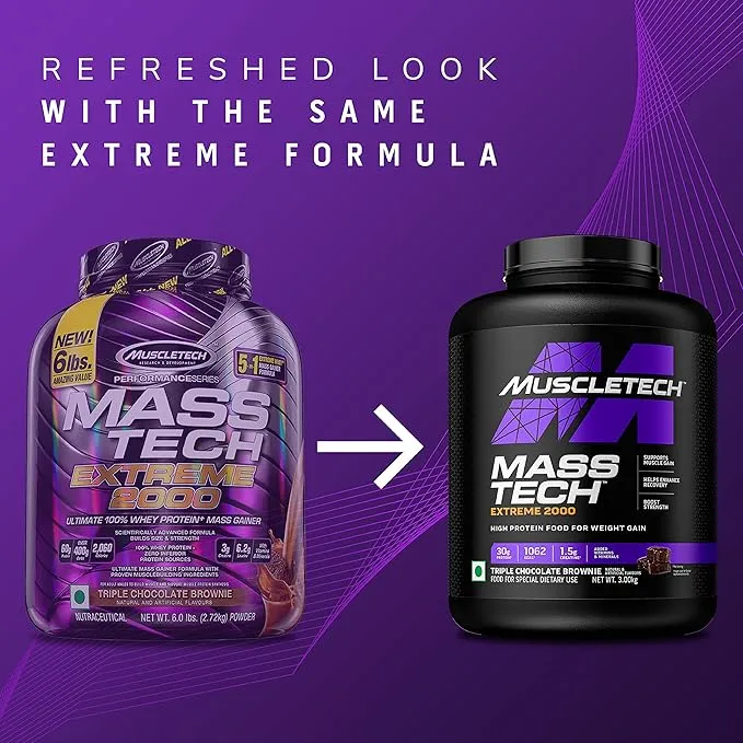 MuscleTech Mass Tech Extreme 2000 High Calorie Mass Gainer