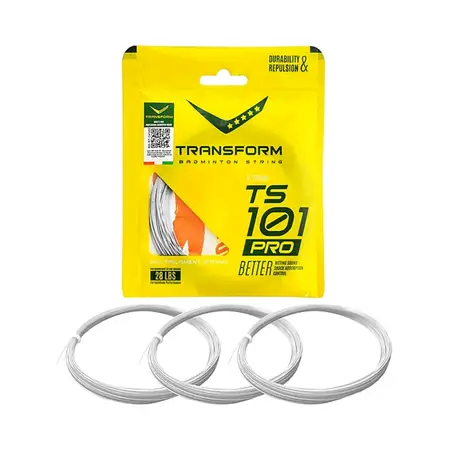 Transform String 101 Pro Badminton String White