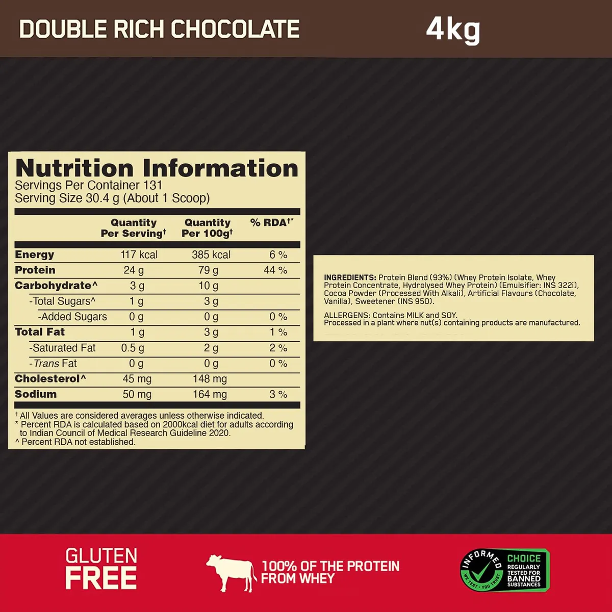 Optimum Nutrition Gold Standard 100% Whey Protein