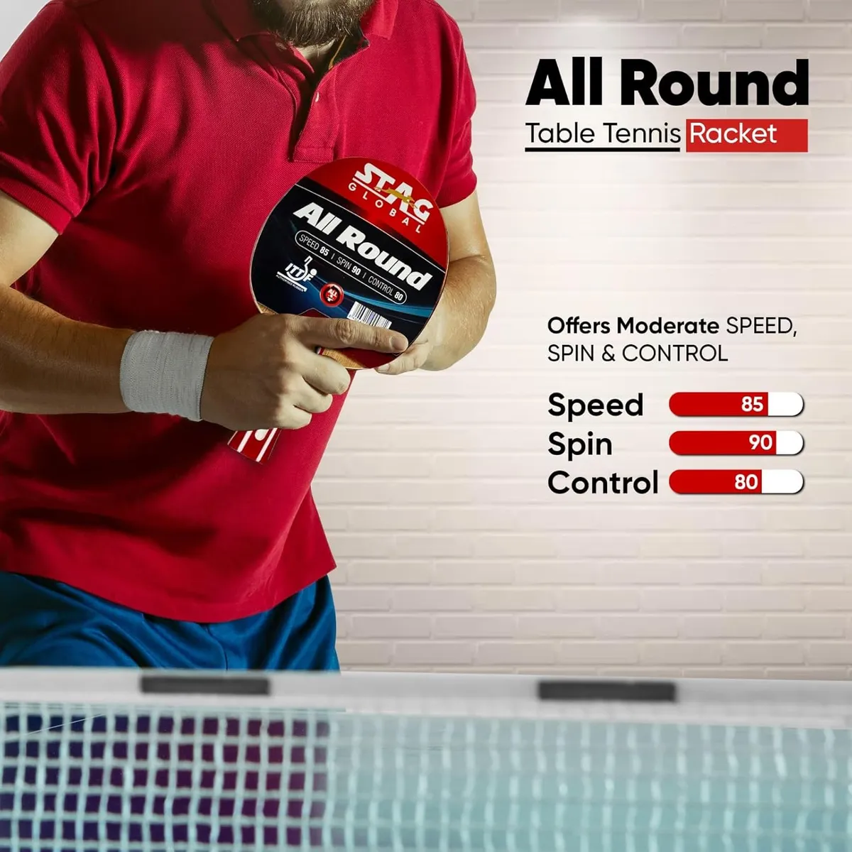 Stag All Rounder Table Tennis Bat