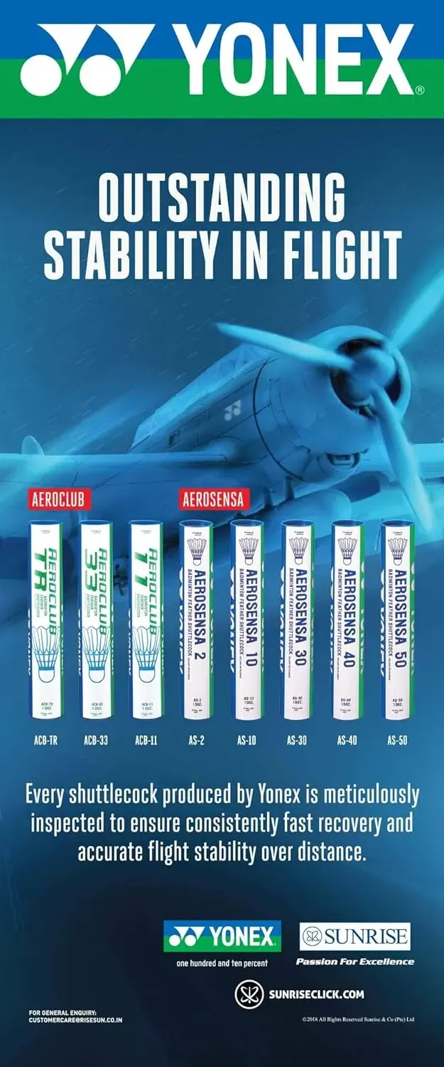 Yonex Aeroclub ACB TR Badminton Feather Shuttlecock