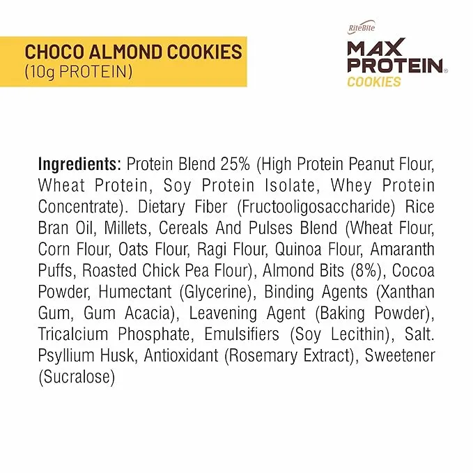 RiteBite Max Protein Choco Almond Cookie