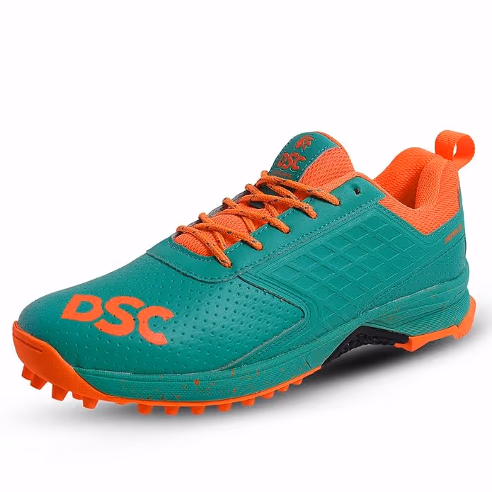 DSC JAFFA 22 Cricket Shoes Rubber Spike Sea Green Size 6