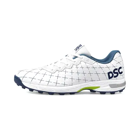 DSC BIFFER 22 Cricket Shoes Rubber Spike Green/White 2023 Size 7