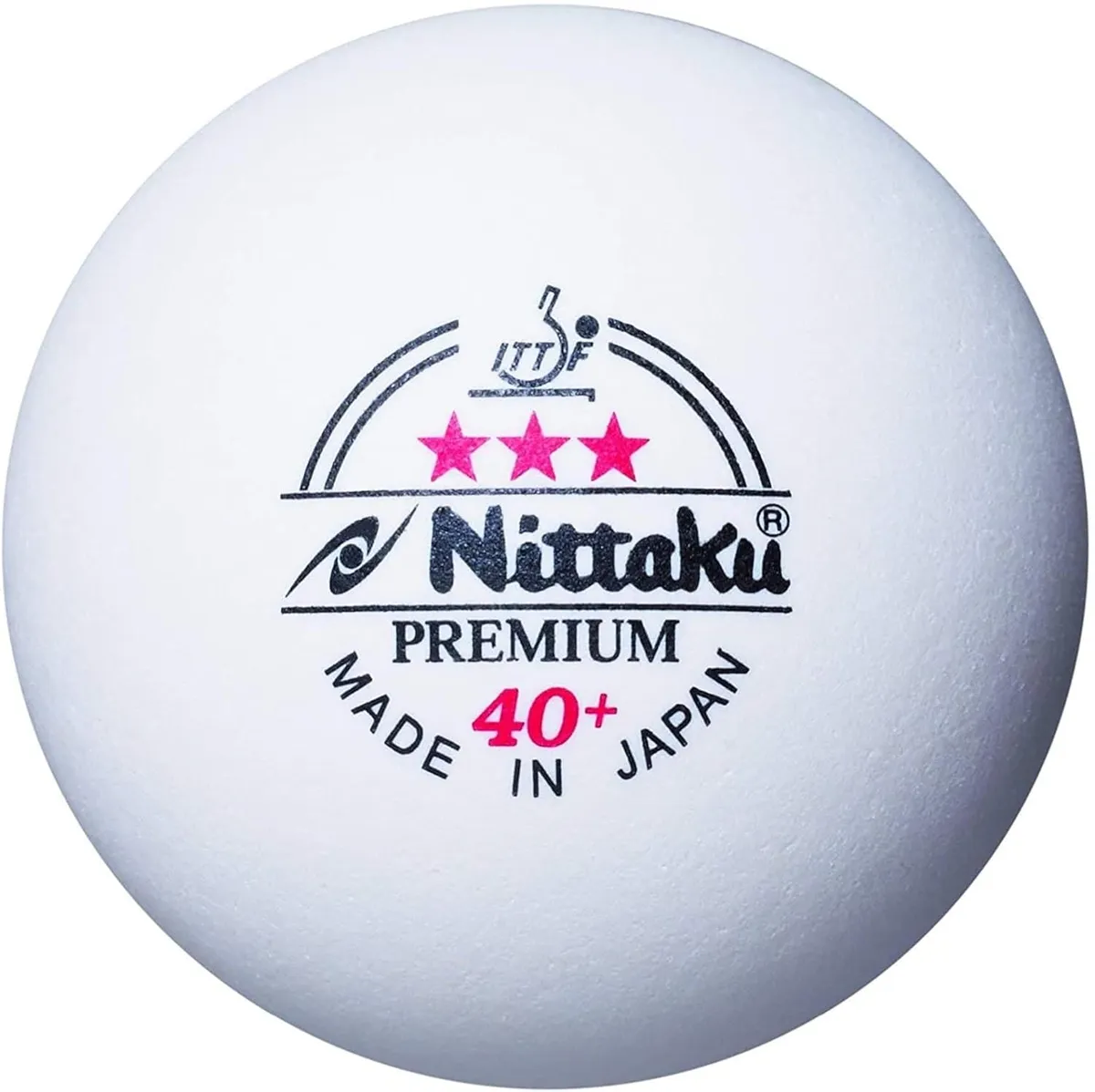 Nittaku 3 Star 40+ Plastic Premium Table Tennis Ball