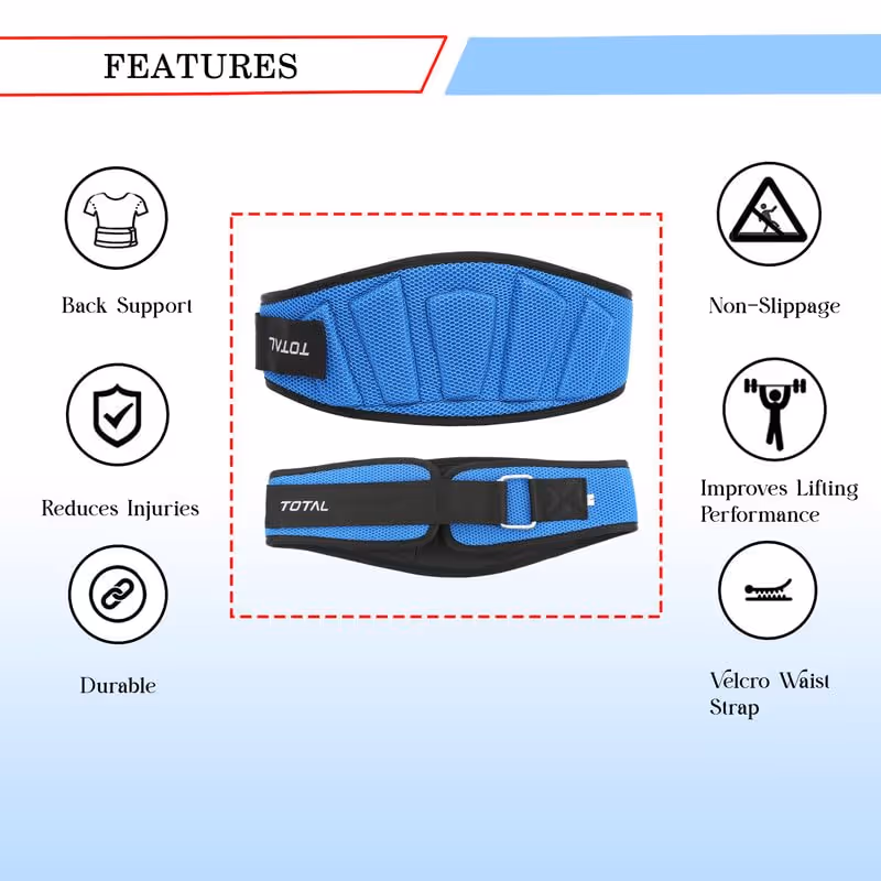 Total Padded Weightlifting Gym Belt