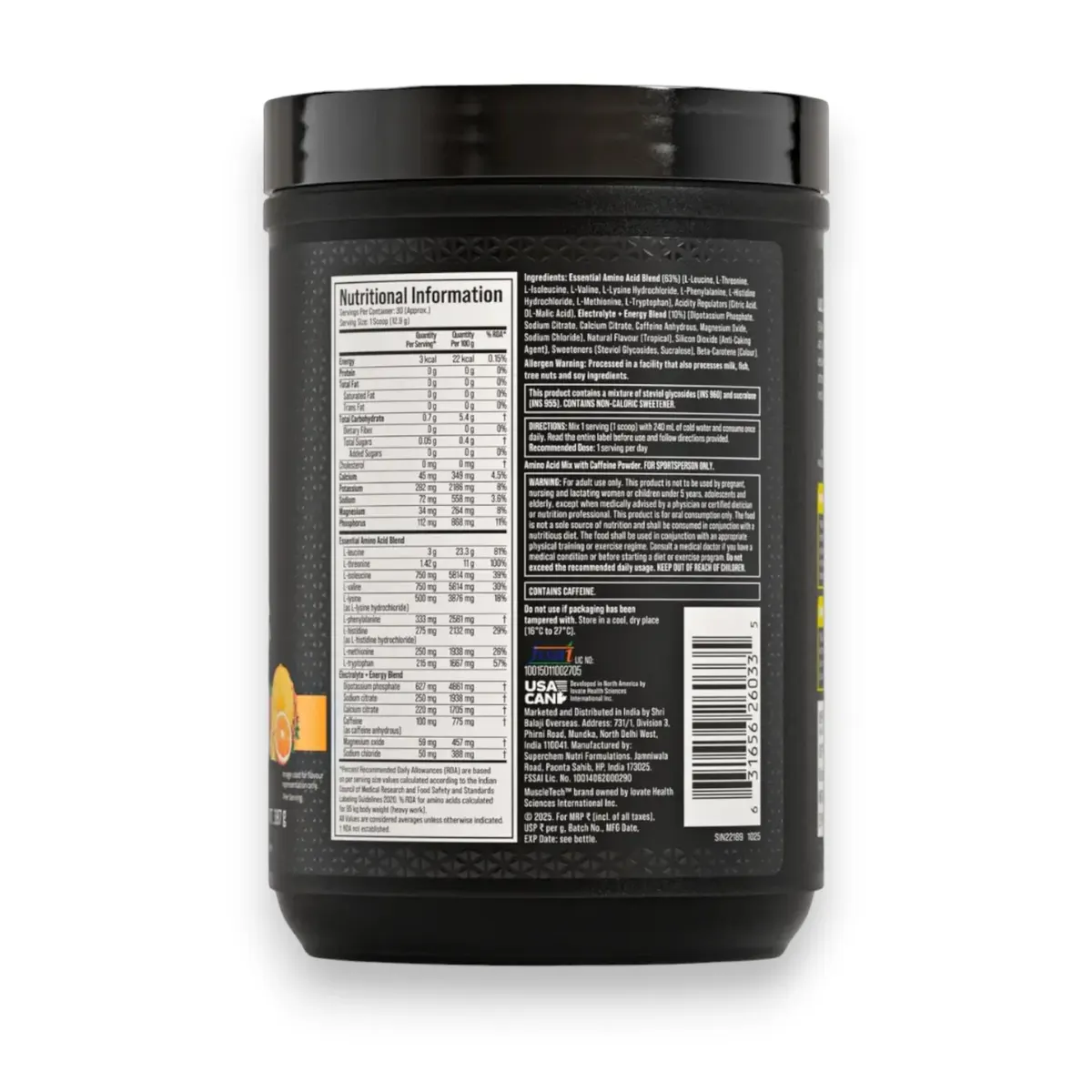 MuscleTech EAA+ Energy