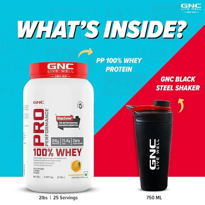 GNC Pro Performance 100% Whey Protein