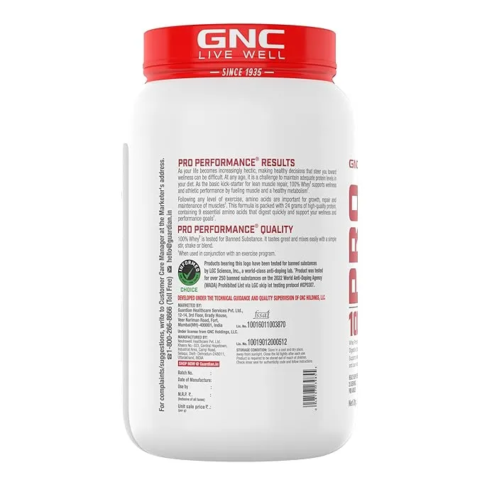 GNC Pro Performance 100% Whey Protein