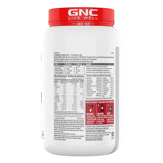 GNC Pro Performance 100% Whey Protein