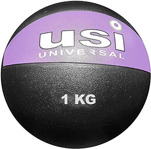 USI Universal 787PVH Rubber Medicine Ball 1 kg High Bounce Textured Finish Core Training