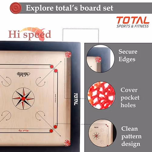 Total Hi-Speed Carrom Board