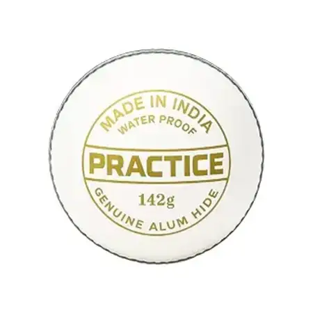Total Practice White Cricket Leather Ball
