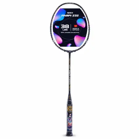 APACS Finapi 232 Badminton Racquet High Tension Grey 4U G1
