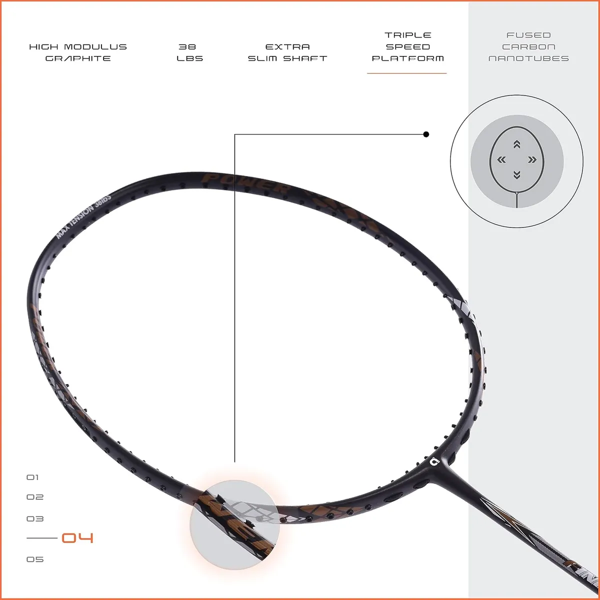 Apacs Finapi 232 Badminton Racquet