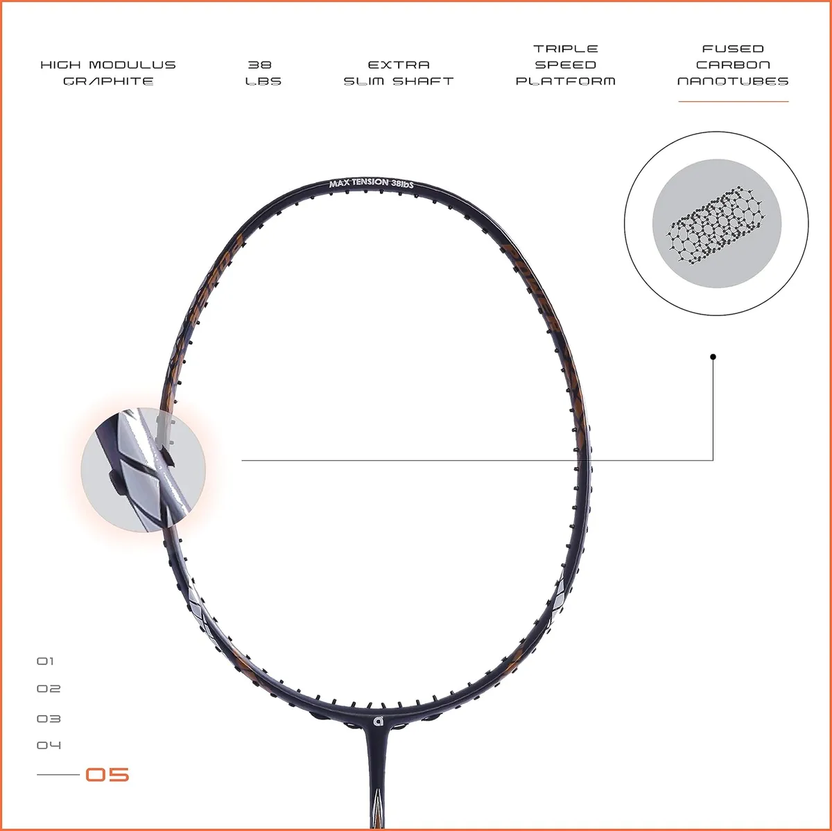 Apacs Finapi 232 Badminton Racquet