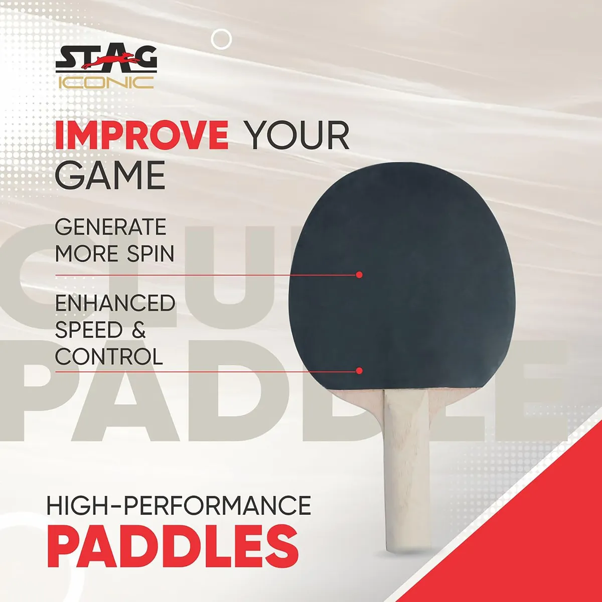 Stag Club Table Tennis Bat