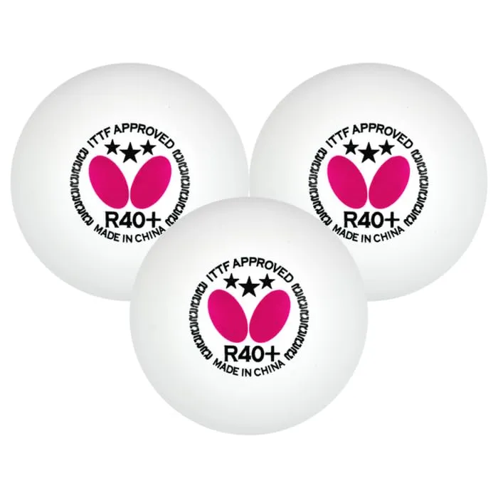 Butterfly 3 Star R40+ Table Tennis Ball