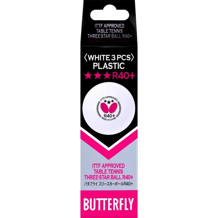 Butterfly 3 Star R40+ Table Tennis Ball