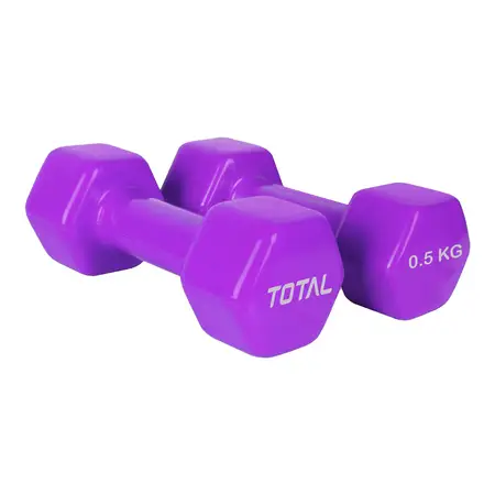 Total Vino Neoprene Dumbbell Purple 0.5 KG Pair