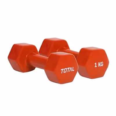 Total Vino Neoprene Dumbbell Red 1 KG Pair