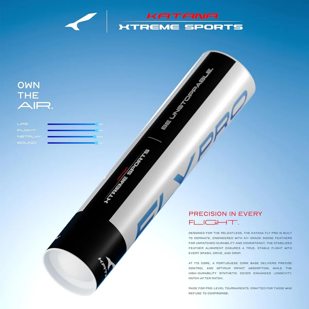 Katana Fly Pro Badminton Feather Shuttlecock