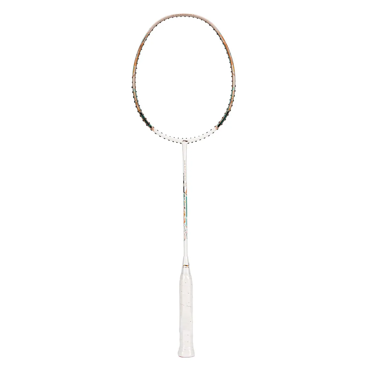 Li-Ning Windstorm 76 Badminton Racquet Head Heavy White Gold Copper 76 g