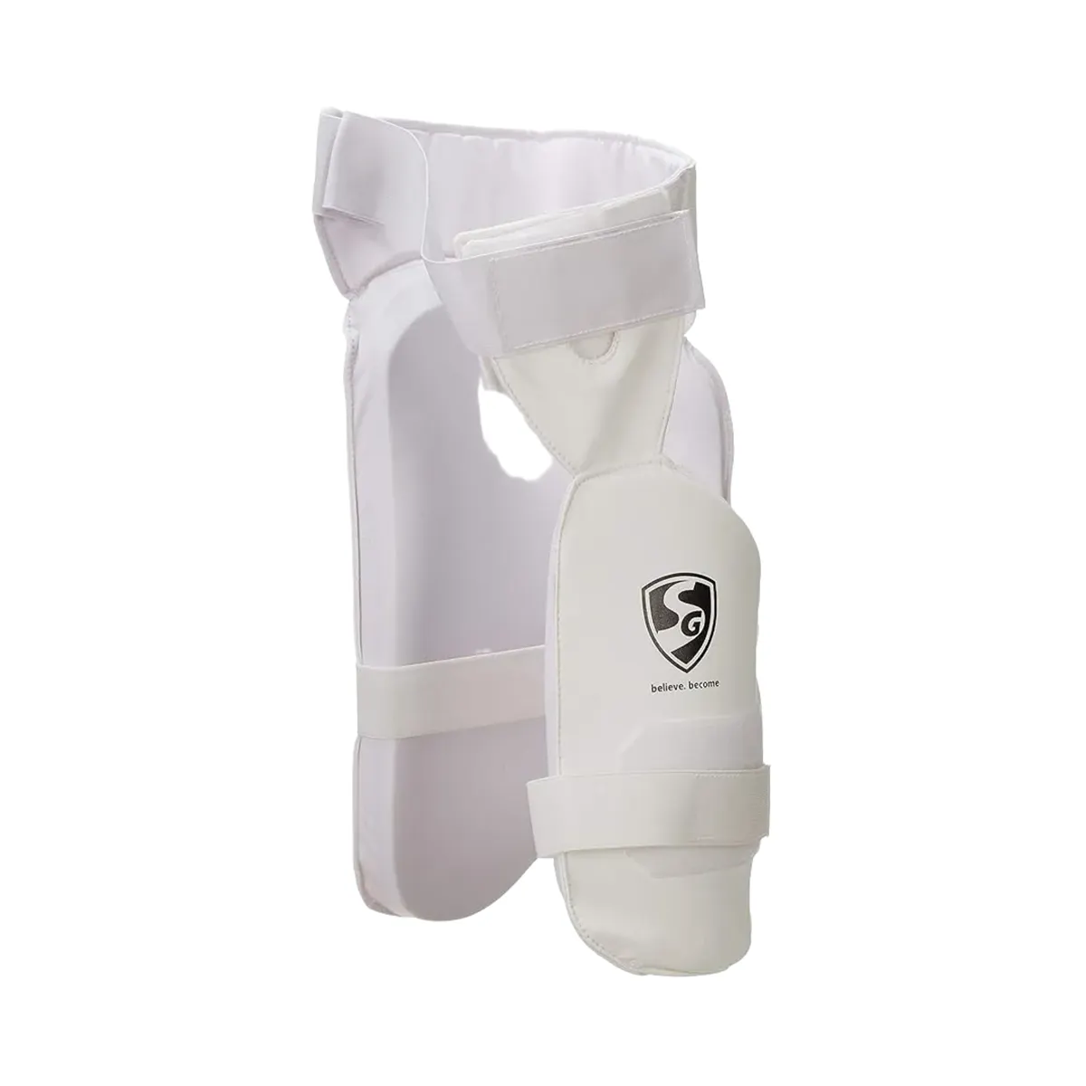 SG Combo Test Pro White Thigh Guard