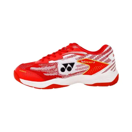 Yonex V200-I Badminton Shoes Ruby Red Medallion Gold Size 10