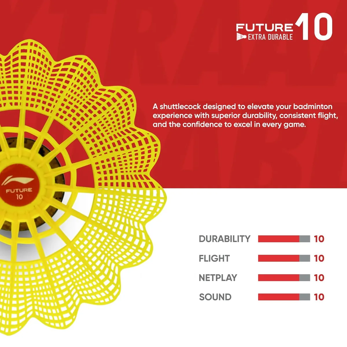 Li-Ning Future 10 Nylon Badminton Shuttlecock